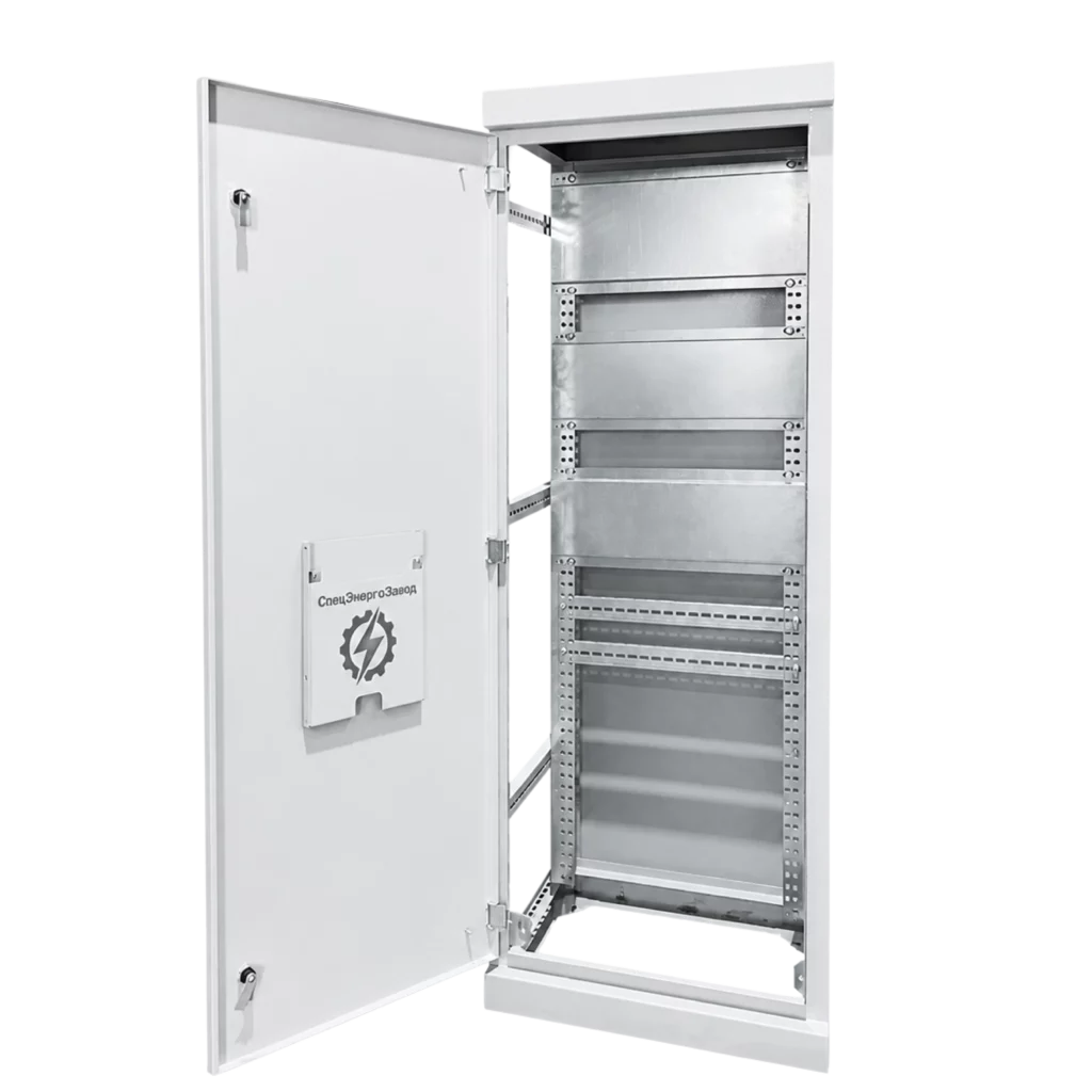 Цельносварной корпус ВРУ-1 2000 × 450 × 450 мм, IP31 — цельносварной корпус ВРУ IP31 с открытой дверью