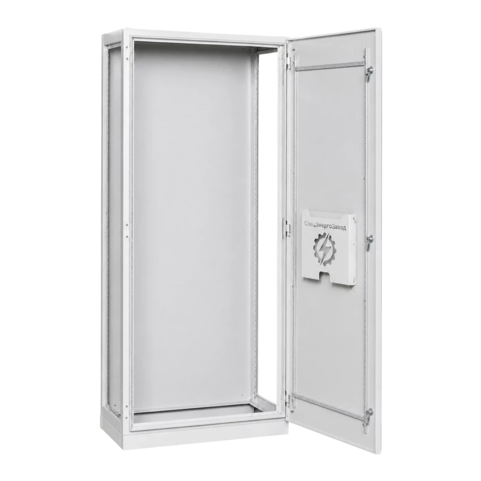 Секционный корпус ВРУ IP31 RAL 7035 с открытой дверью